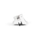 Asymmetrical square recessed downlight ring - Low UGR - Cutout 75x75mm