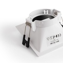 Asymmetrical square recessed downlight ring - Low UGR - Cutout 75x75mm