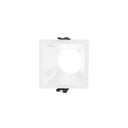 Asymmetrical square recessed downlight ring - Low UGR - Cutout 75x75mm
