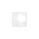 Asymmetrical square recessed downlight ring - Low UGR - Cutout 75x75mm