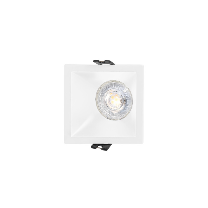 Asymmetrical square recessed downlight ring - Low UGR - Cutout 75x75mm