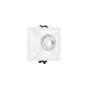 Asymmetrical square recessed downlight ring - Low UGR - Cutout 75x75mm