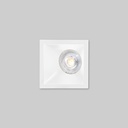 Asymmetrical square recessed downlight ring - Low UGR - Cutout 75x75mm
