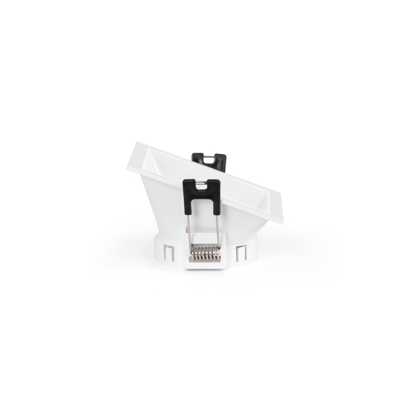 Asymmetrical square recessed downlight ring - Low UGR - Cutout 75x75mm