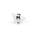 Asymmetrical square recessed downlight ring - Low UGR - Cutout 75x75mm