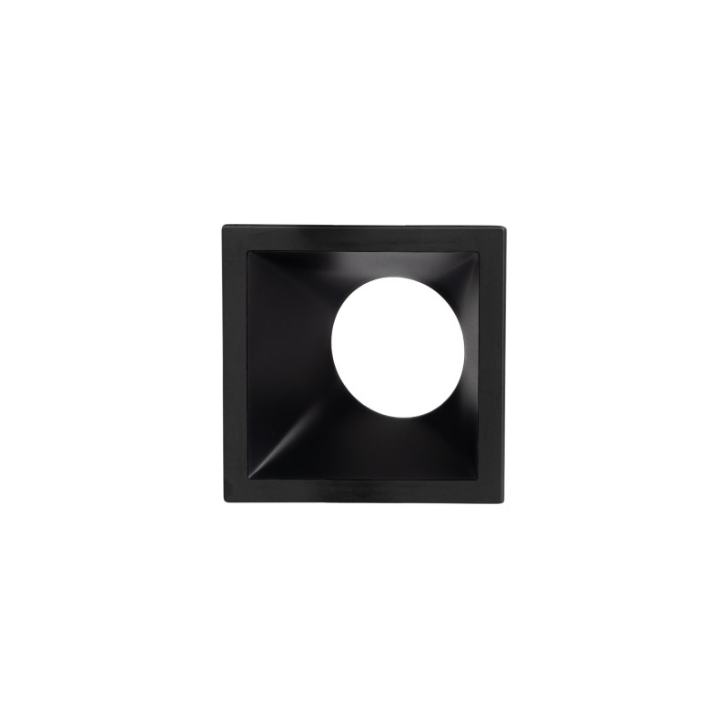 Asymmetrical square recessed downlight ring - Low UGR - Cutout 75x75mm