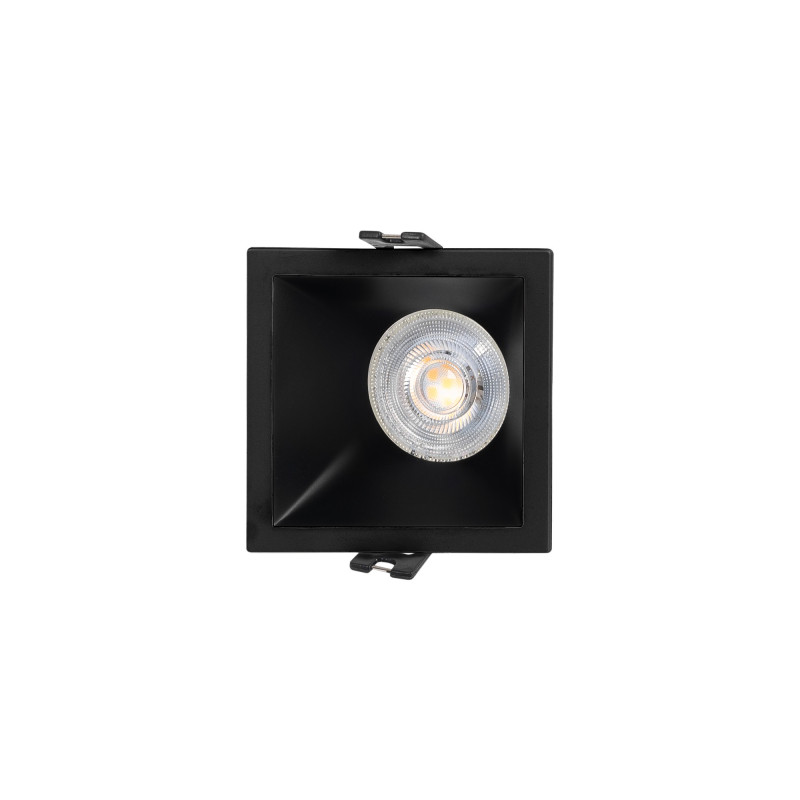 Asymmetrical square recessed downlight ring - Low UGR - Cutout 75x75mm