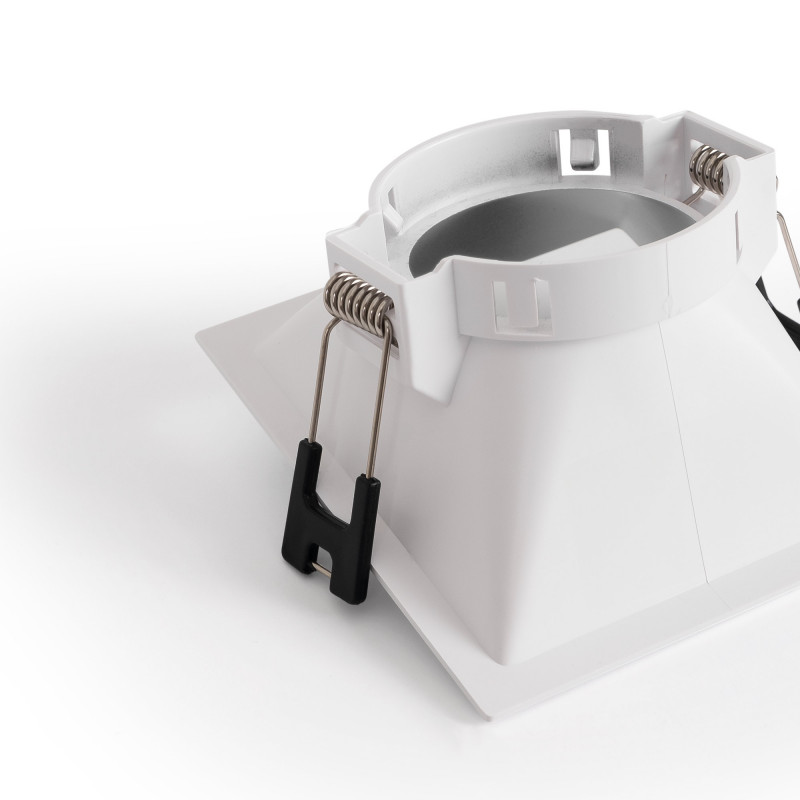 Asymmetrical square recessed downlight ring - Low UGR - Cutout 75x75mm