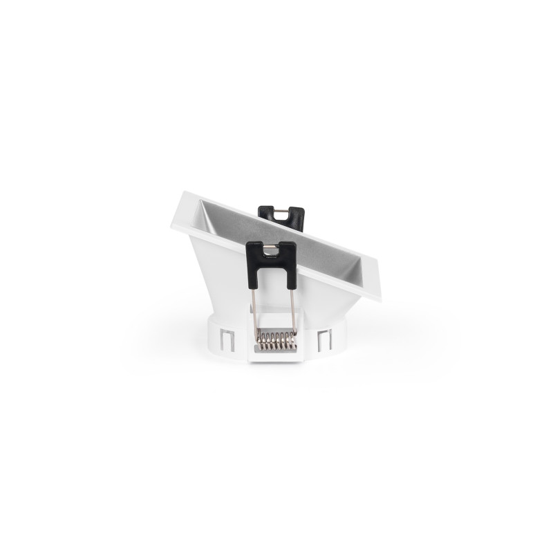 Asymmetrical square recessed downlight ring - Low UGR - Cutout 75x75mm