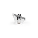 Asymmetrical square recessed downlight ring - Low UGR - Cutout 75x75mm