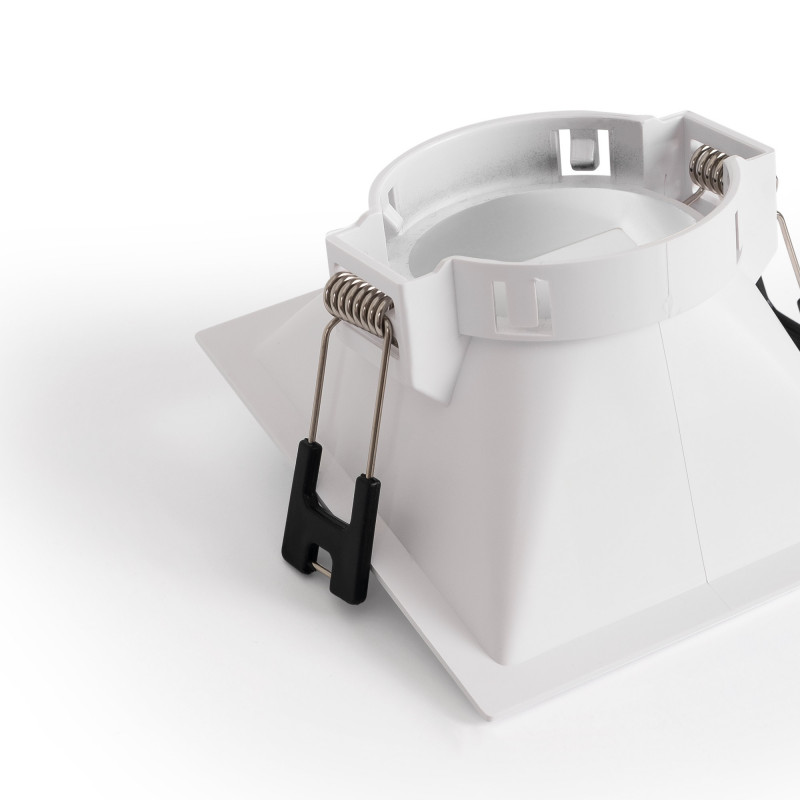 Asymmetrical square recessed downlight ring - Low UGR - Cutout 75x75mm