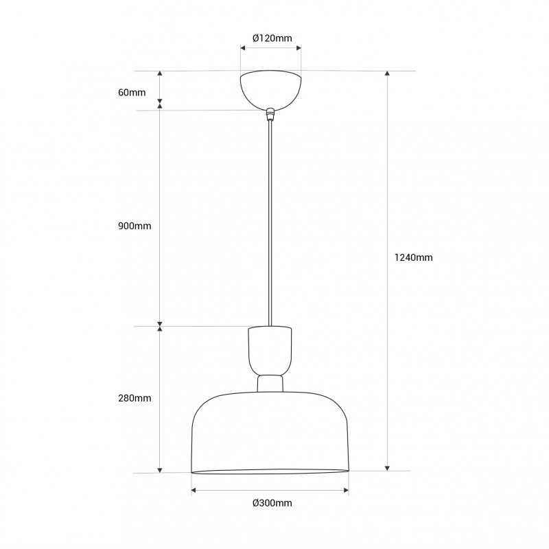 Nordic pendant lamp "Franz" - Metal - E27