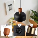Nordic pendant lamp "Hollies" - Metal - E27