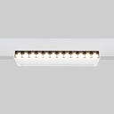 Adjustable linear spotlight for magnetic track 48V- 12W - 2800K - OSRAM Chip - UGR18 - White