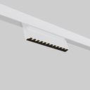 Adjustable linear spotlight for magnetic track 48V- 12W - 2800K - OSRAM Chip - UGR18 - White
