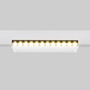 Adjustable linear spotlight for magnetic track 48V- 12W - 2800K - OSRAM Chip - UGR18 - White