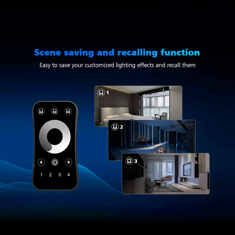RGB/RGBW LED remote control - 4 zones - SK-R8 - Skydance