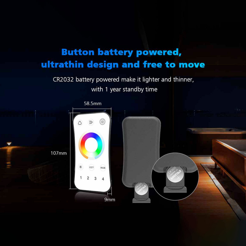 RGB/RGBW LED remote control - 4 zones - SK-R8 - Skydance