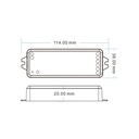 Single Color/ CCT/ RGB/ RGBW Controller - 12-24V DC - 4 channels - 4A/channel - RF 2.4GHz - Skydance