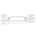 CCT Controller - 12-24V DC - 2 channels - 5A/channel - RF 2.4GHz - Skydance