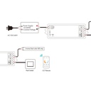 CCT Controller - 12-24V DC - 2 wires - 5A - RF 2.4GHz - PUSH dimmer - Skydance
