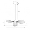 Design pendant light "Pamela" - 60cm