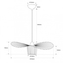 Design pendant light "Pamela" - 70cm