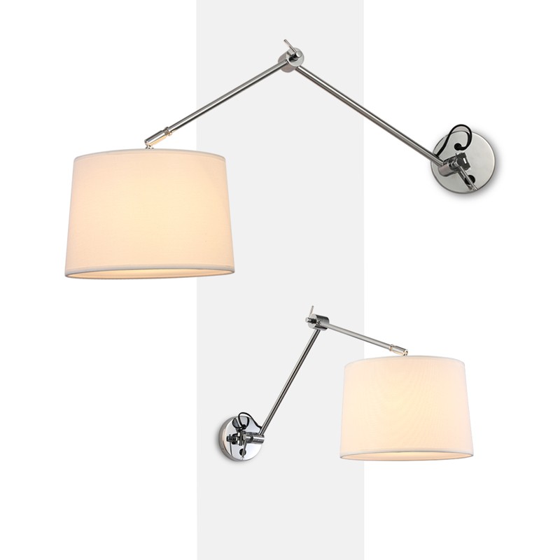 Cylindrical wall lamp with classic design and articulated design "ELBOW" E27