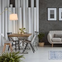 Cylindrical wall lamp with classic design and articulated design "ELBOW" E27