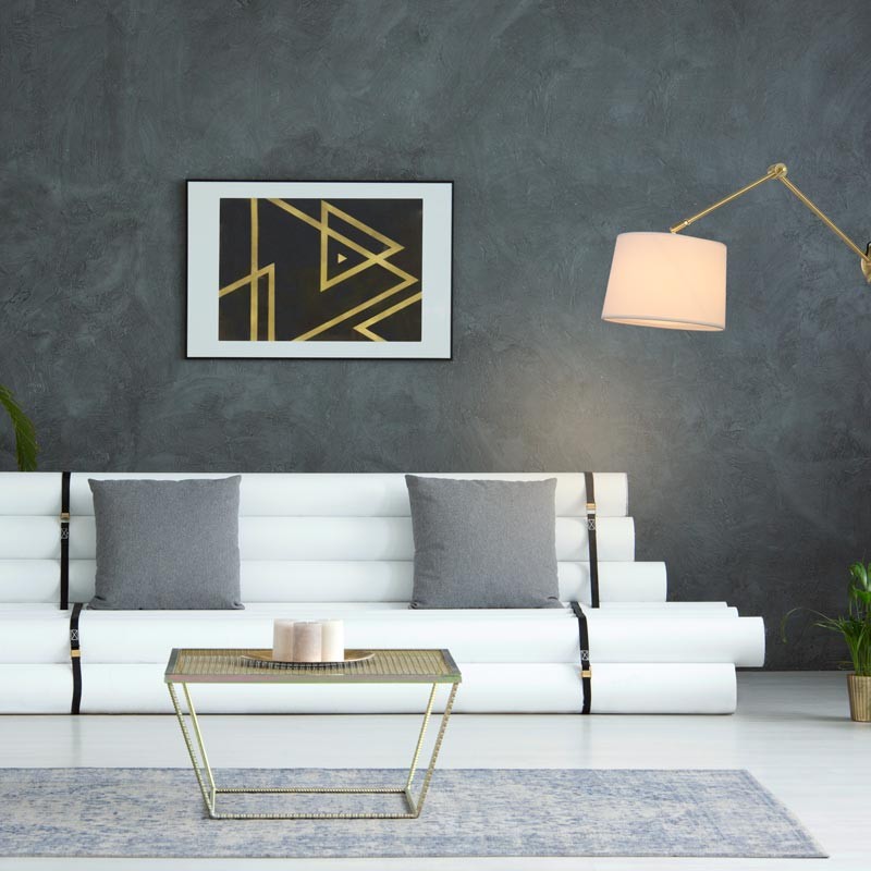 Cylindrical wall lamp with classic design and articulated design "ELBOW" E27