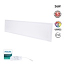 Recessed Backlight LED panel - 120x30cm - 36W -135lm/W - UGR22 - Philips driver - IP40