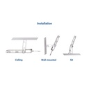 Asymmetrical outdoor LED floodlight - 300W - 140lm/W- IP66