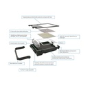 Asymmetrical outdoor LED floodlight - 300W - 140lm/W- IP66