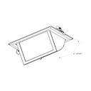 Rectangular adjustable CCT LED Downlight - 38W - White - 120° LIFUD Driver