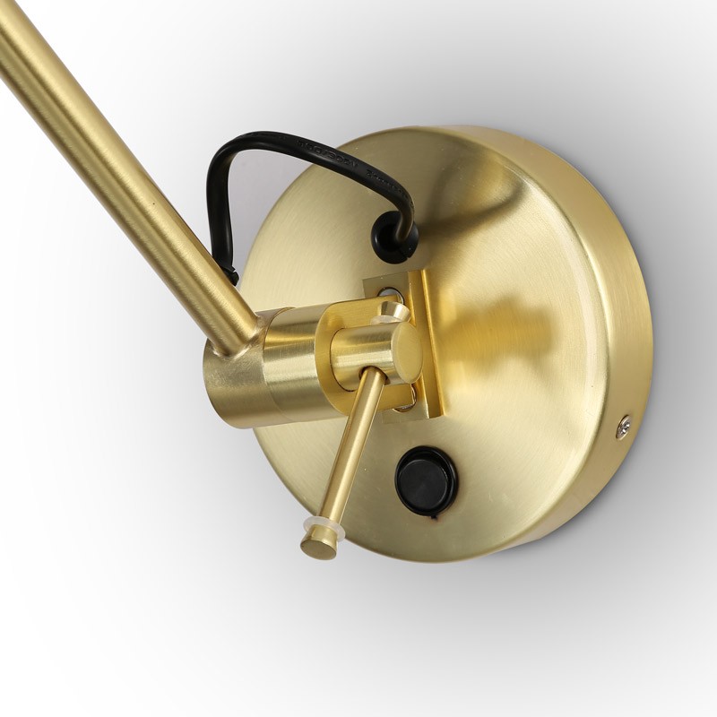 Cylindrical wall lamp with classic design and articulated design "ELBOW" E27