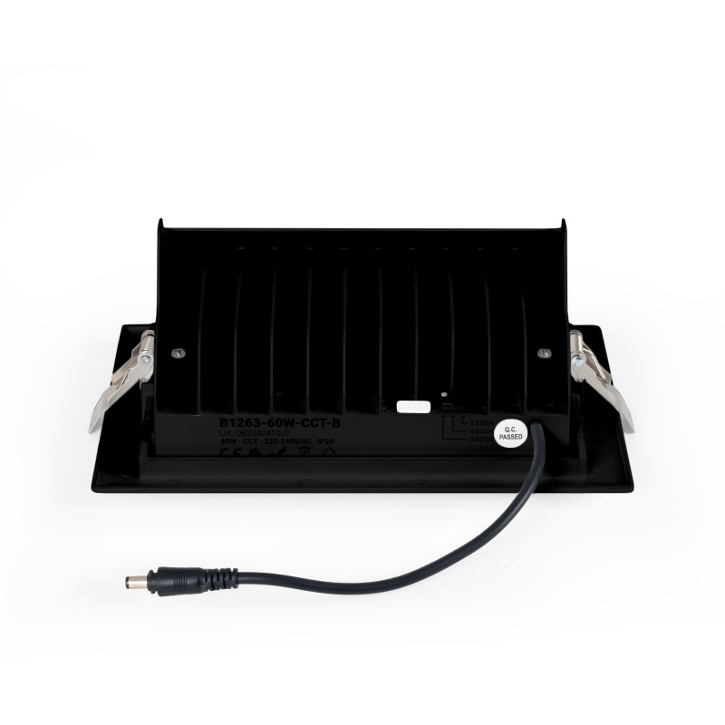 Rectangular adjustable CCT LED Downlight - 38W - White - 120° LIFUD Driver