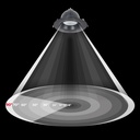 Adjustable round LED downlight - 38W - CCT - Black - 120° LIFUD Driver