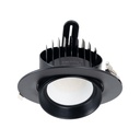 Adjustable round LED downlight - 38W - CCT - Black - 120° LIFUD Driver