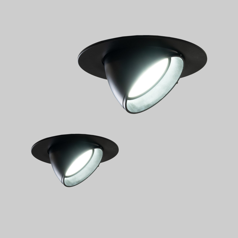 Adjustable round LED downlight - 38W - CCT - Black - 120° LIFUD Driver