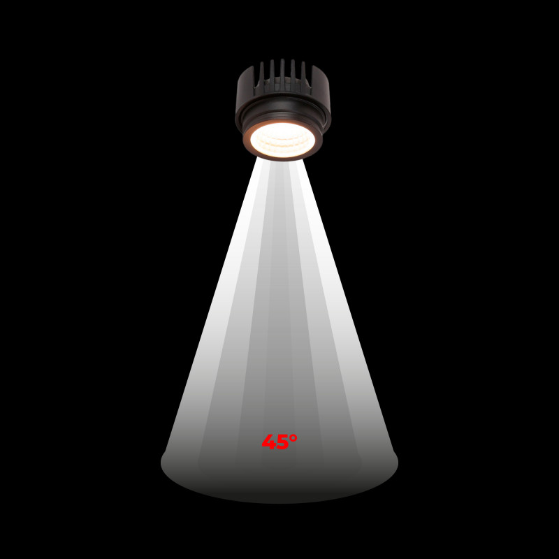 LED Module for MR16/GU10 downlight ring - 7W - DALI dimmable - 45º - CRI 90