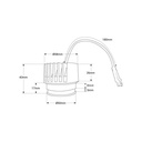 LED Module for MR16/GU10 downlight ring - 7W - DALI dimmable - 45º - CRI 90