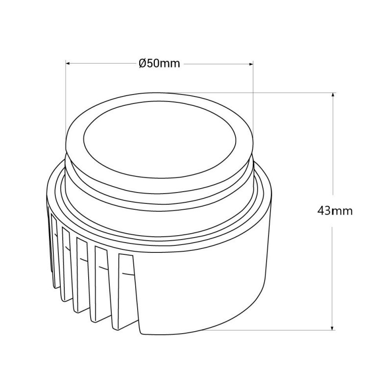 LED Module for MR16/GU10 downlight ring - 7W - DALI dimmable - 45º - CRI 90