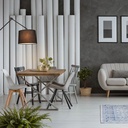 Cylindrical wall lamp with classic design and articulated design "ELBOW" E27