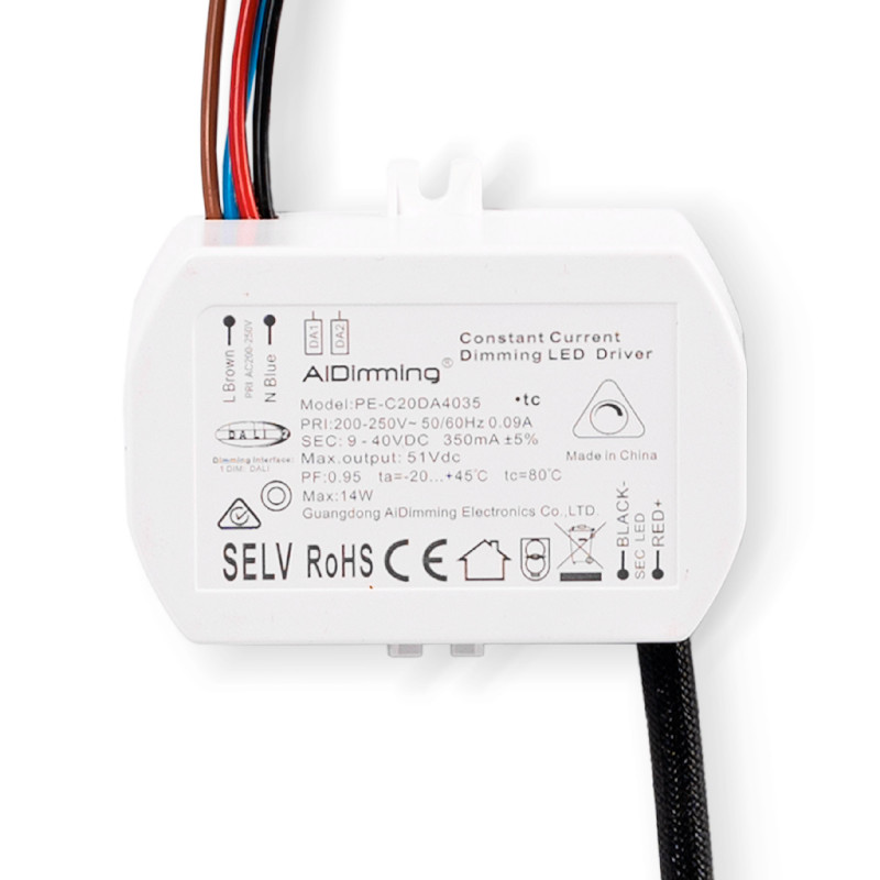 LED Module for MR16/GU10 downlight ring - 15W - DALI dimmable - 45º - CRI 90