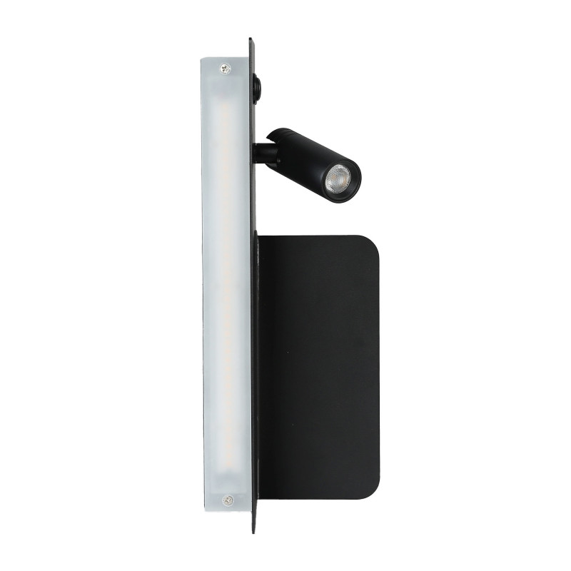 Wall reading light with USB port "Kerta" (right) - Double lighting - 3W+7W