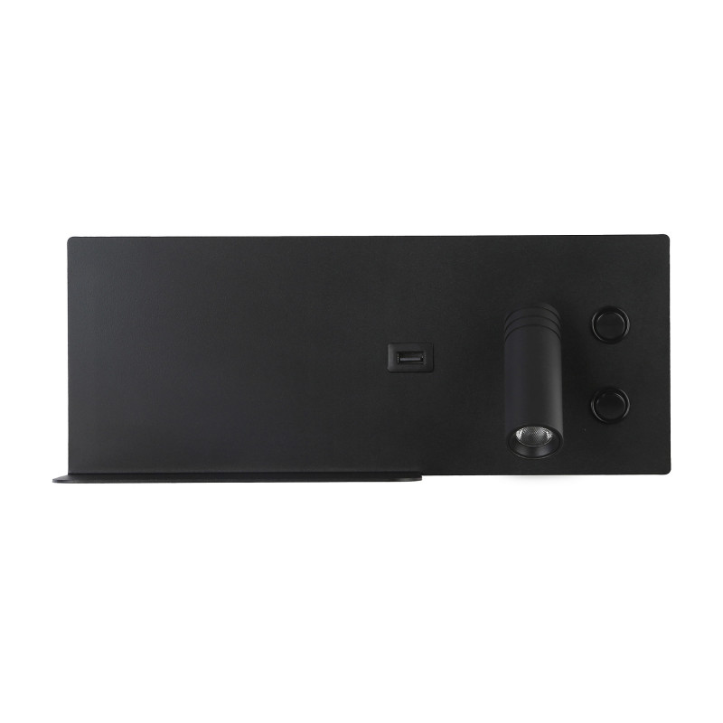 Wall reading light with USB port "Kerta" (right) - Double lighting - 3W+7W