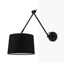 Cylindrical wall lamp with classic design and articulated design "ELBOW" E27
