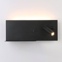 Wall reading light with USB port "Kerta" (right) - Double lighting - 3W+7W