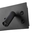 Wall reading light with USB port "Kerta" (right) - Double lighting - 3W+7W