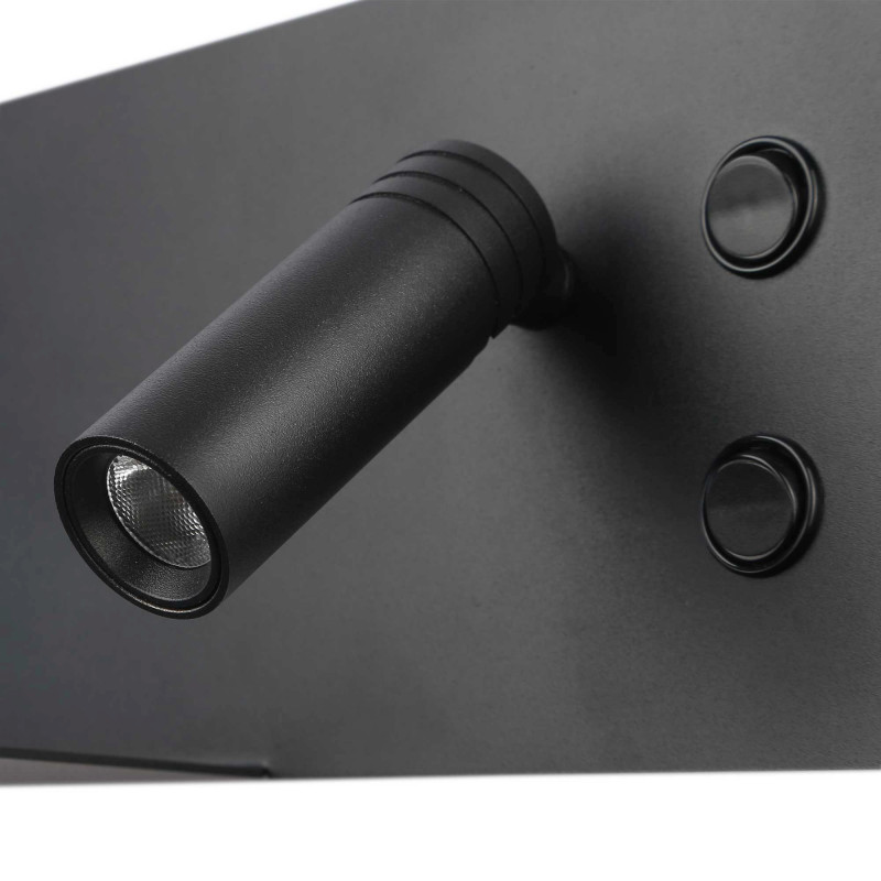 Wall reading light with USB port "Kerta" (right) - Double lighting - 3W+7W